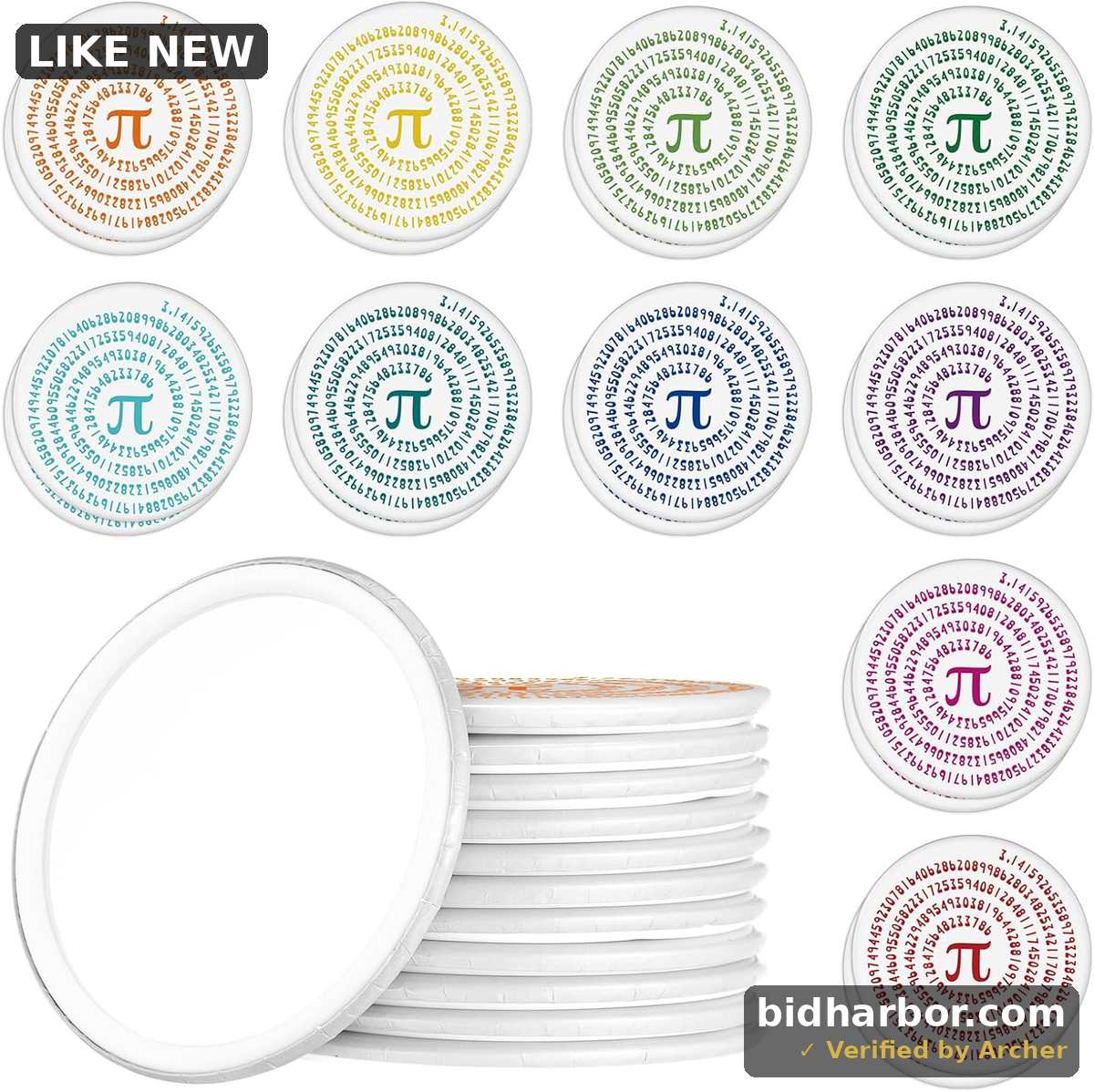 20 Pcs Christmas Gifts for Math Teachers Bulk Math Party Favor Pi Pocket Mirror for Women Teacher Appreciation Gifts Club Party (Classic Color)