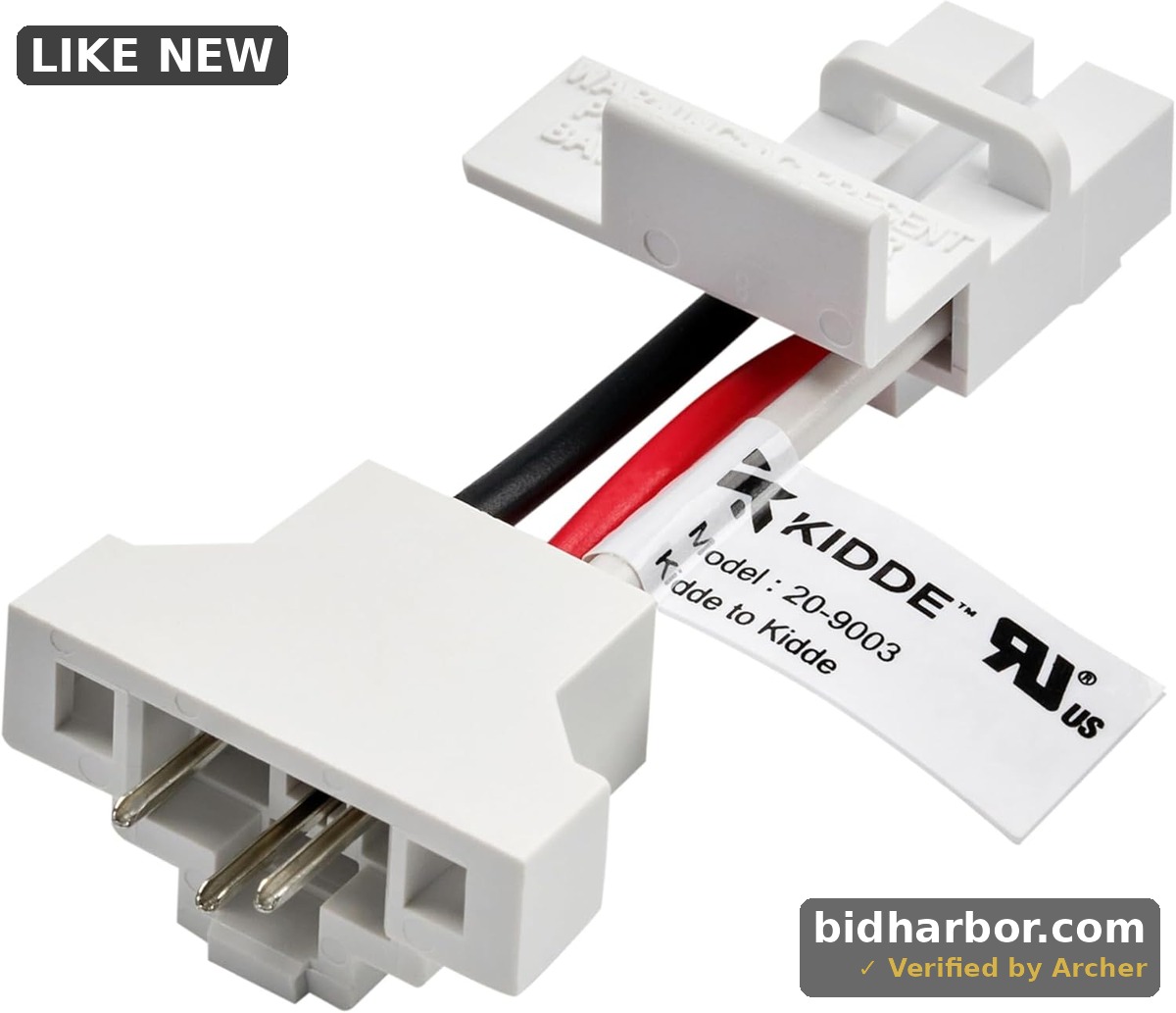 Quick Connect Smoke Detector Adapter Plug, Smoke Alarm Wiring Harness, Compatible with Kidde Hardwired Smoke, Carbon Monoxide, & Combination Smoke & Carbon Monoxide Detectors
