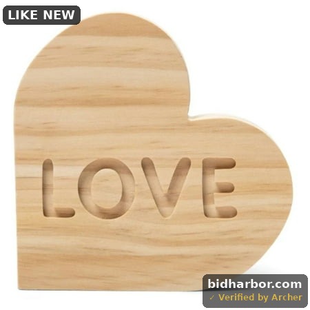 Valentines Day Conversation Heart Wood Base