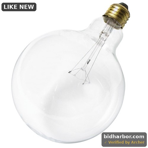 60 W G40 Incandescent - Clear - 4000 Hours - 580L - Medium Base - 120V