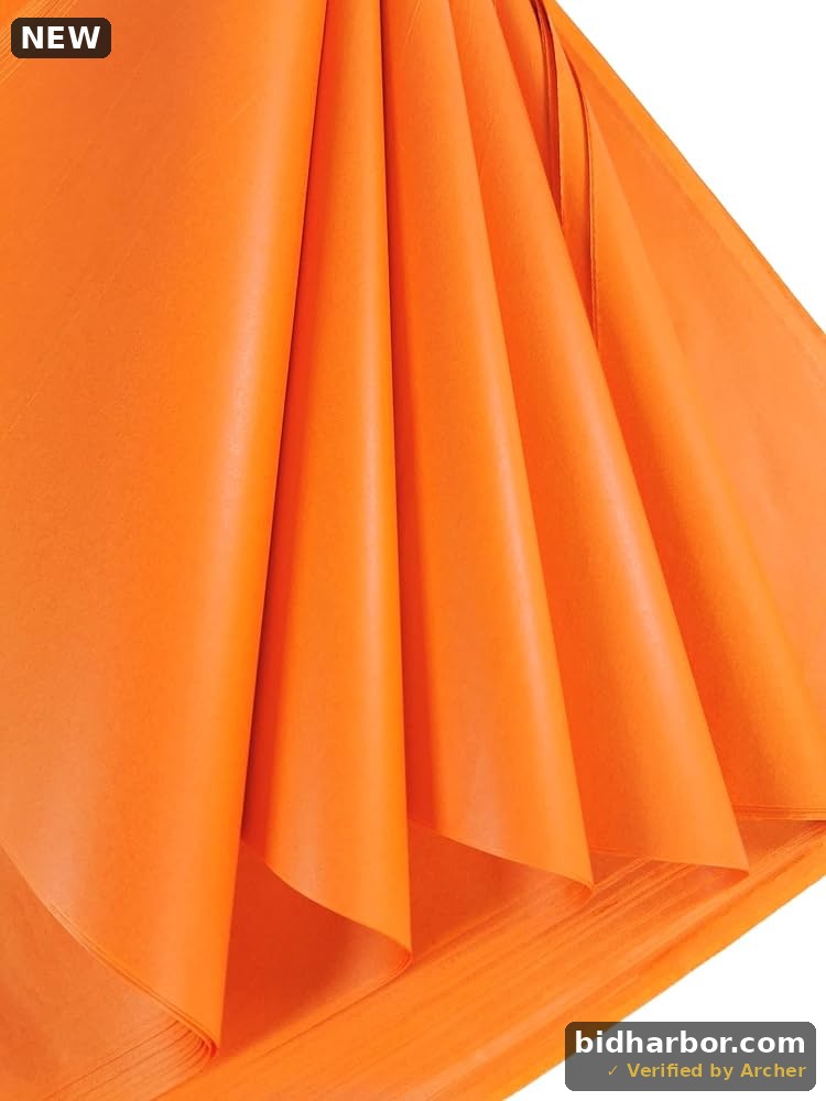 Pack of Orange Tissue Paper