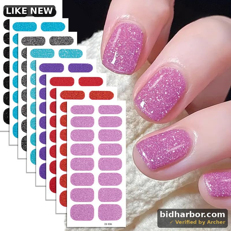 Nail Art Sticker 10 Sheets Self-Adhesive Nail Decals with Nail Files Nail Accessories for Nail Art Decoration Supplies with Women Girls DIY