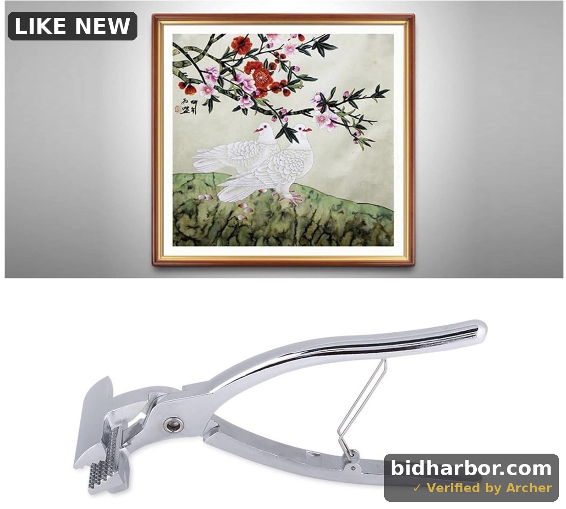 Oumefar Canvas Stretching Pliers Clamp Art Supply Metal Framing Tool for Stretching Oil Stretcher