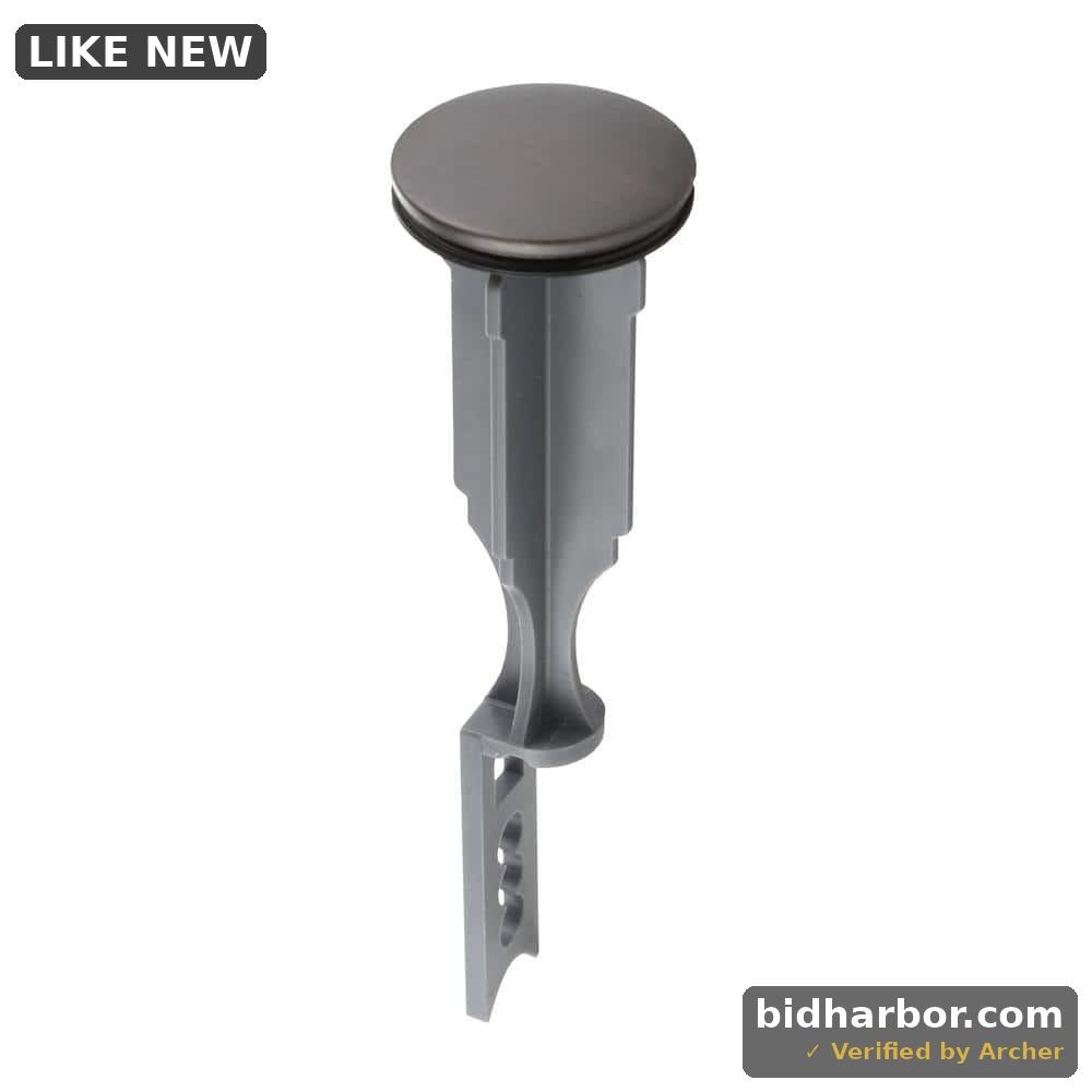 5 in. Plastic Bathroom Pop up Stopper in Oil Rubbed Bronze