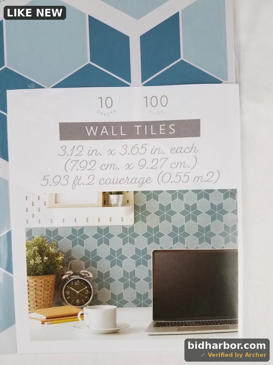 PEEL and STICK WALL TILES 10 Sheets/Pk - #9648