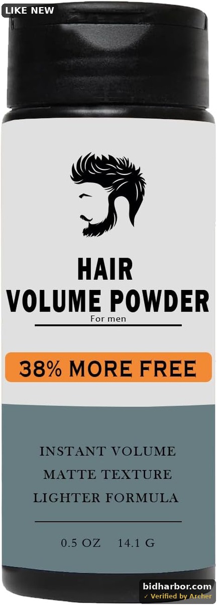 WEEMAY Texture Powder for Men, Natural Look Hair Powder for Men, Easy to Apply Hair and Strong Hold Texture Powder, Instantly Texture and Volume Hair Powder for Men