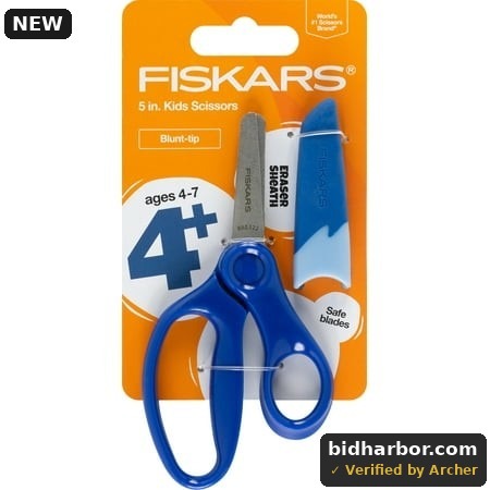 Fiskars 5 Blunt-tip Kids Scissor Ages 4-7 Blue