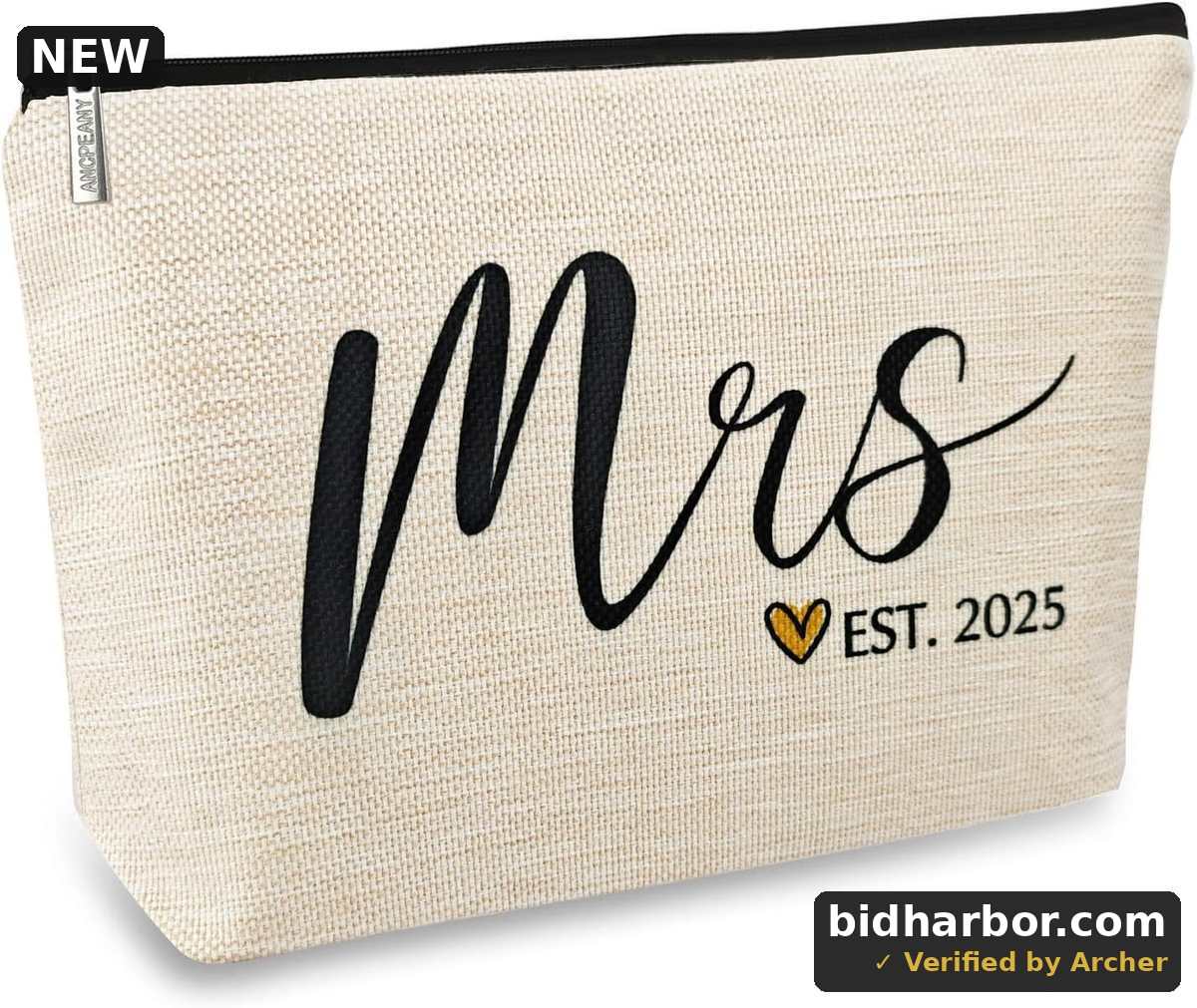 Wedding Bridal Shower Gifts for Bride To Be 2025, Future Mrs Makeup Bag, Bachelorette Party favors Accessories, Wifey Engagement Gifts for Women, Small Cosmetic Travel Pouch