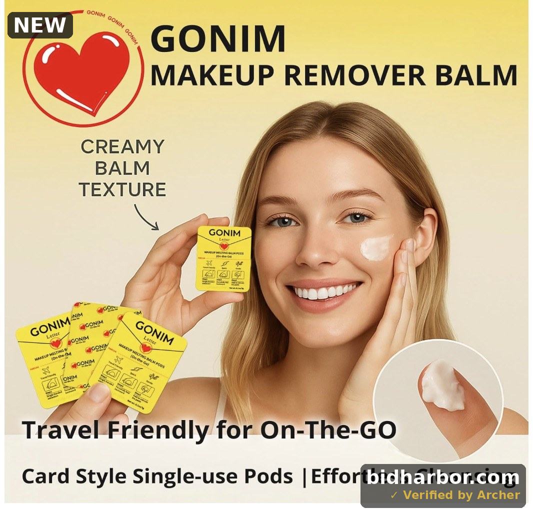 GONIM Cleansing Balm Makeup Remover, Hydrating Facial Cleanser for On-the-Go, Makeup Remover Melting Balm, Travel Size Mini Makeup Cleansing Oil, Travel Essentials for Women, Soothing 3gx15pcs