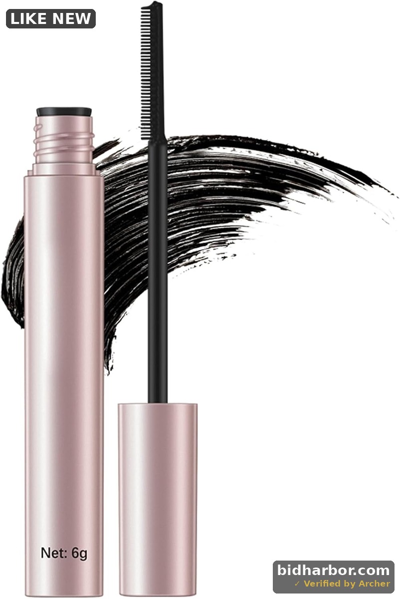 Black Tubing Curling Mascara for Lash Makeup, Waterproof & Sweatproof, Long Lasting Non-Smudged Magic Mascaras