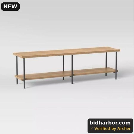 Wood and Metal TV Stand for TVs up to 60" Natural - Room Essentials