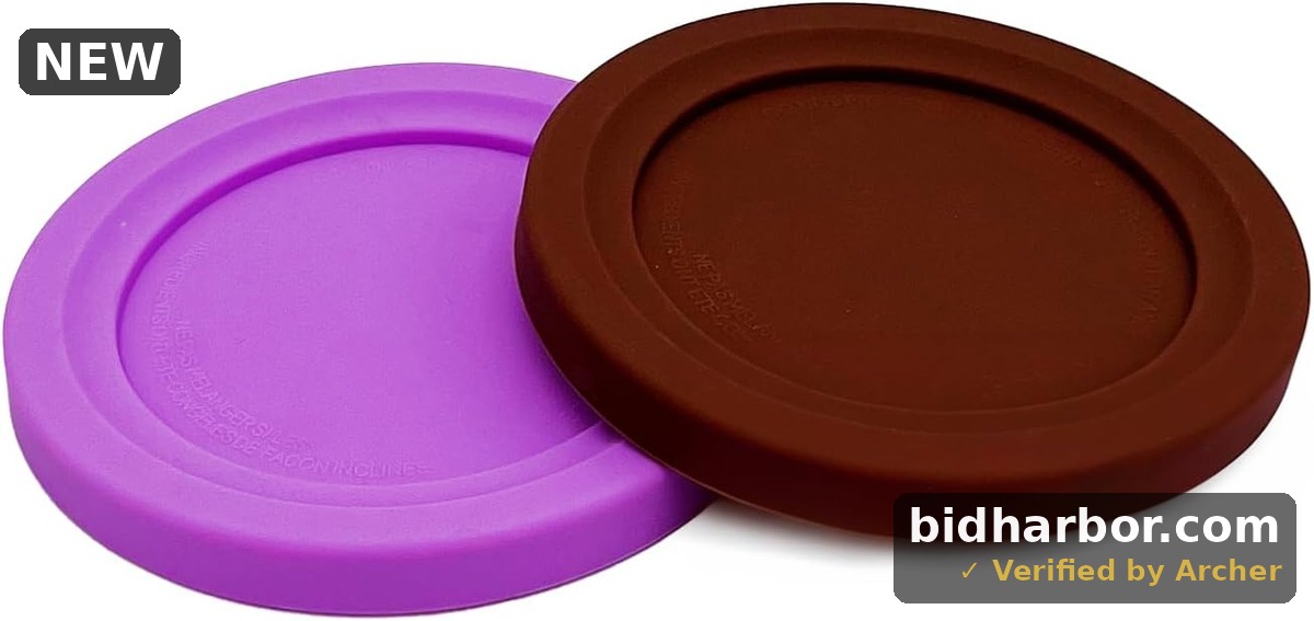 Replacement Silicone Lids, Compatible with Container of Ninja Creami Ice Cream Maker, Model: NC301, NC300, NC299AMZ Series. (Purple/Coffee)