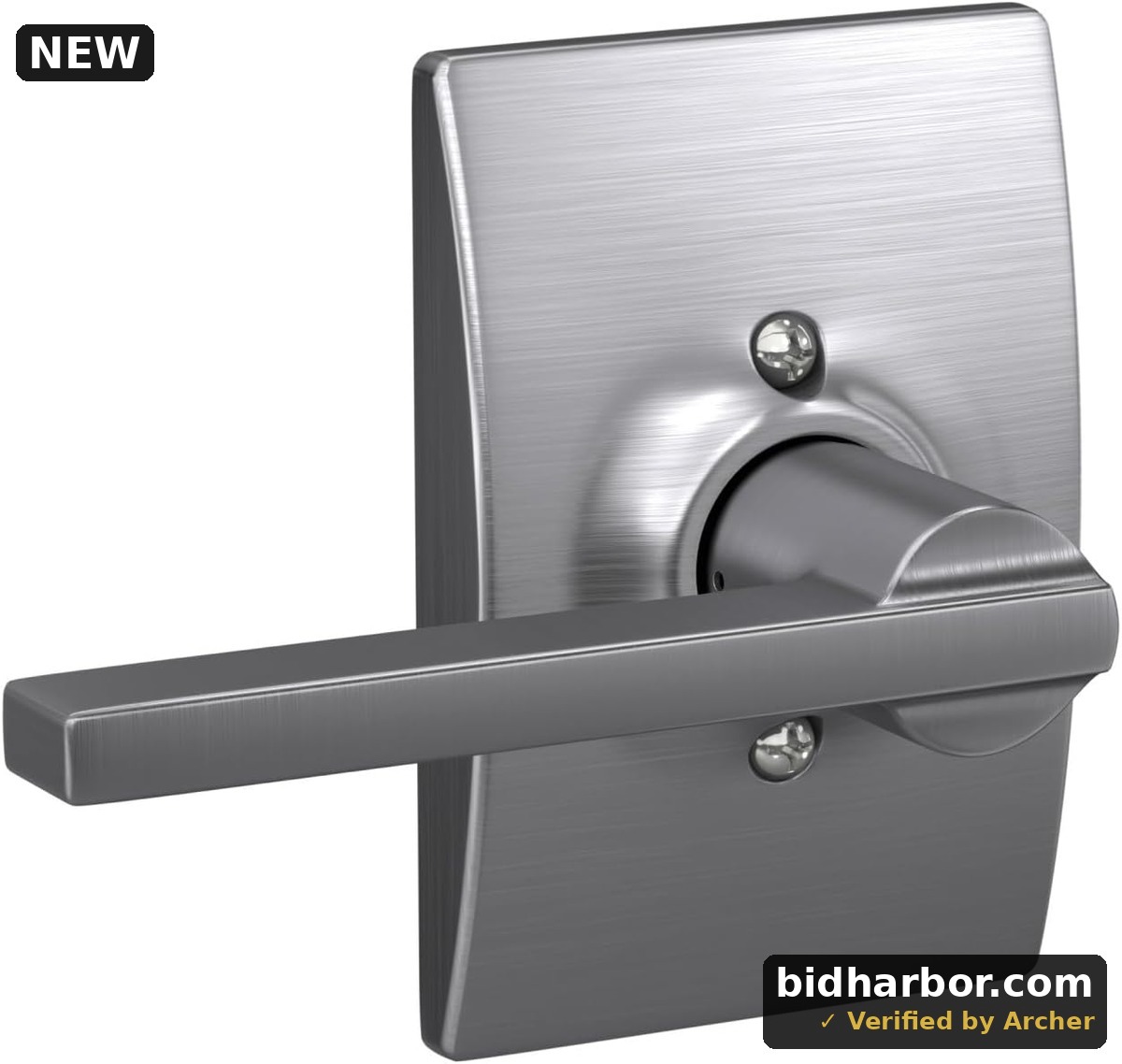 Schlage F170 LAT 626 Latitude Door Lever, One Sided Non-Turning Dummy Door Handle, Satin Chrome