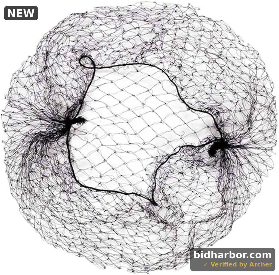 OMORFIEER Hair Nets for Buns Nets for Ballet Girls Hair Net for Wig 20 Pcs 12 inch Black