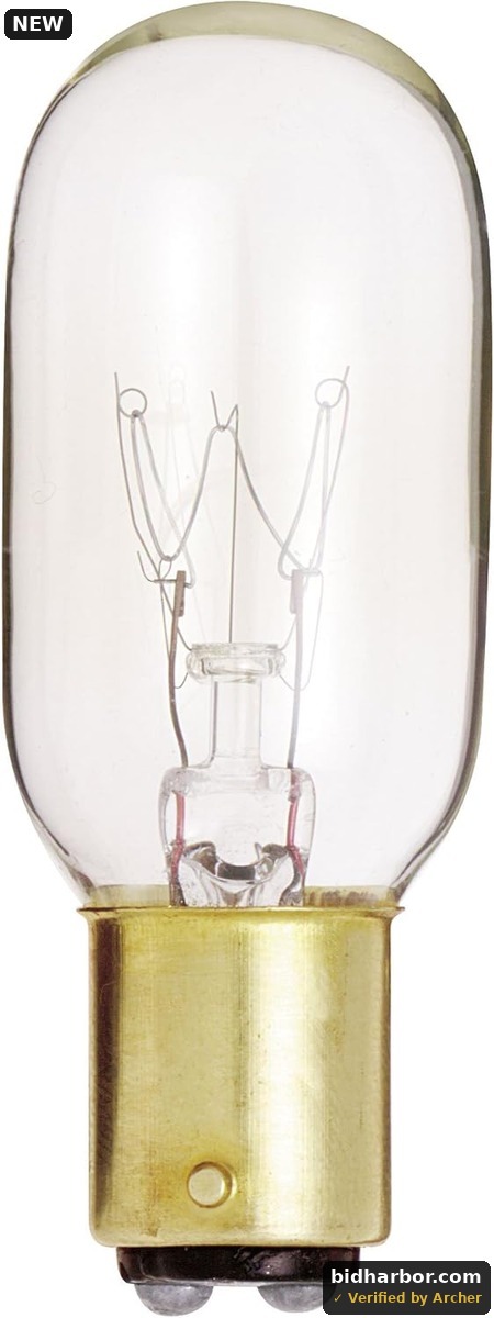 S4721 130V DC Bayonet Base 25-Watt T8 Light Bulb, Clear