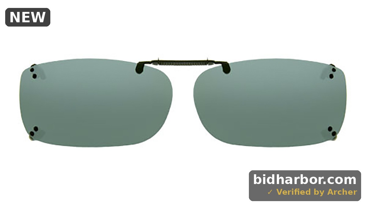 Solar Shield Dioptics Unisex Rectangle Fashion Sunglasses Gunmetal 50 Rec a
