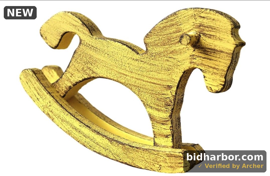 Wooden Christmas Rocking Horse Ornament