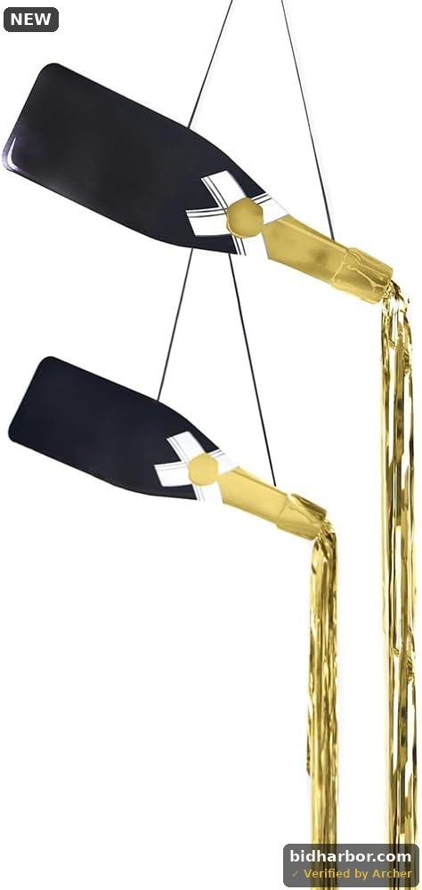 Black & Gold Champagne Bottle Hanging Foil Decoration — Party Banner Kit