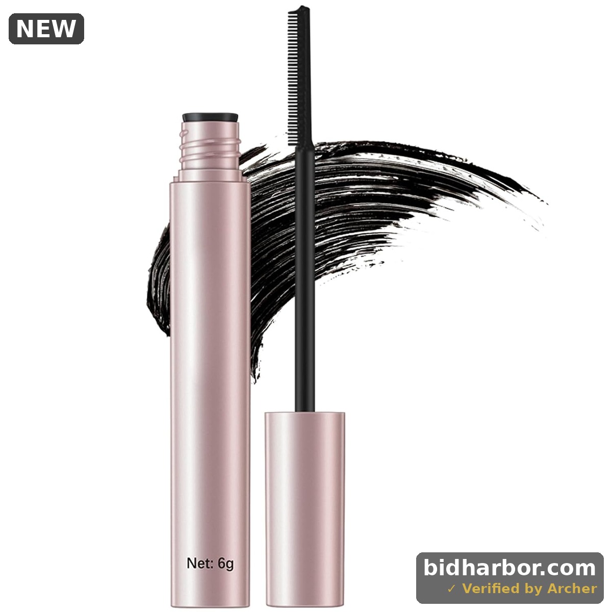 Black Tubing Curling Mascara for Lash Makeup, Waterproof & Sweatproof, Long Lasting Non-Smudged Magic Mascaras