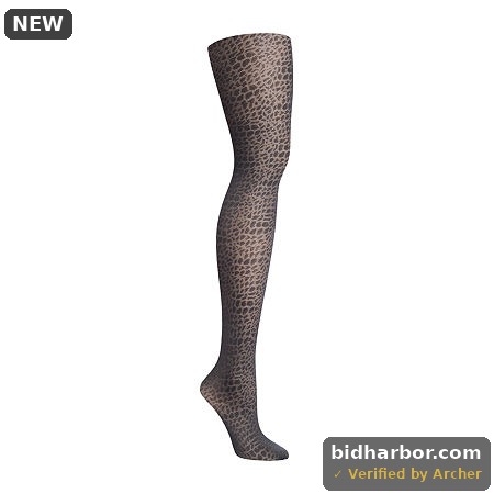 3 Pack - Hanes Animal Print 1 Pair Tights, Tall, Black