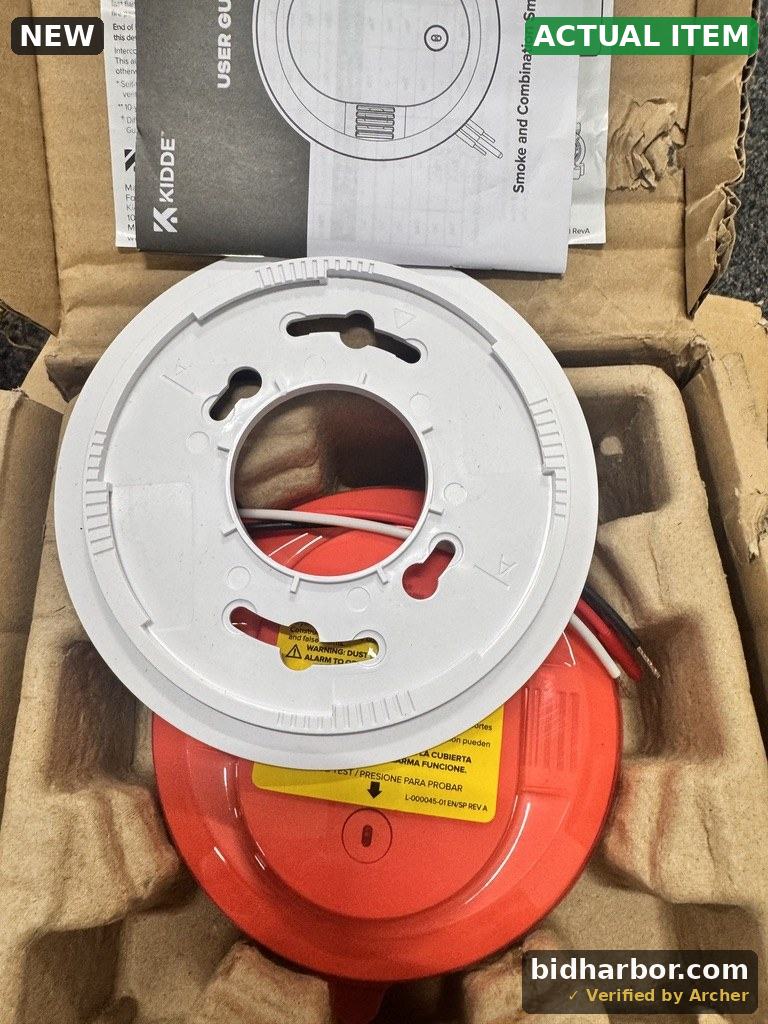 Kidde Hardwired Smoke Detector, 10-Year Battery Backup, Interconnectable, LED Warning Light Indicators