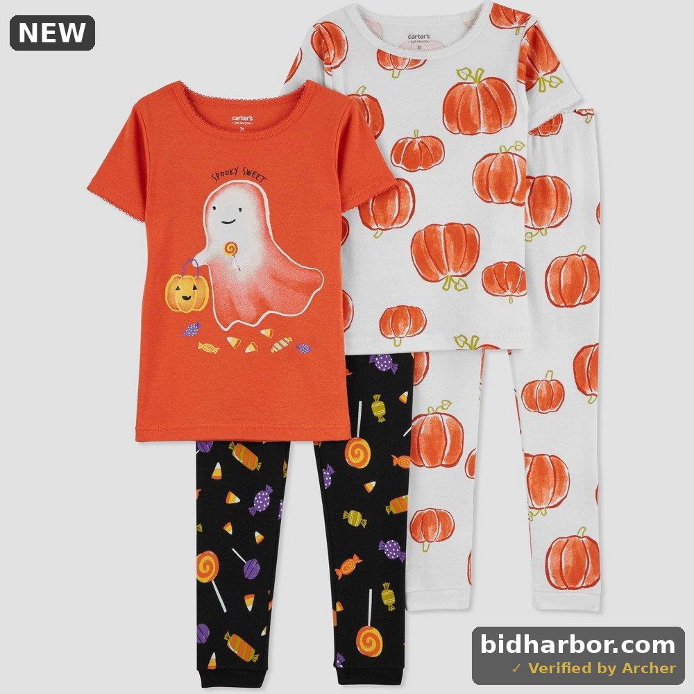 12M 4 Piece Kids Halloween Set