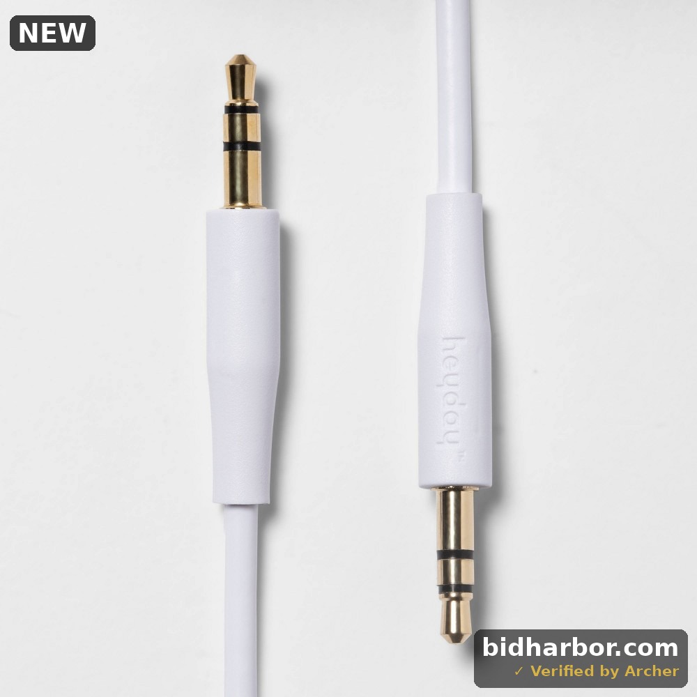 3' Audio Round Cable - Heyday White