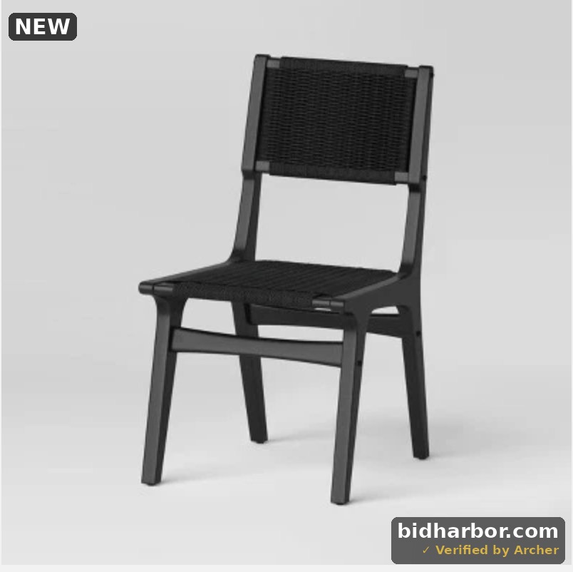 Ceylon Woven Dining Chair Black (FA) in Paper Rope - Threshold