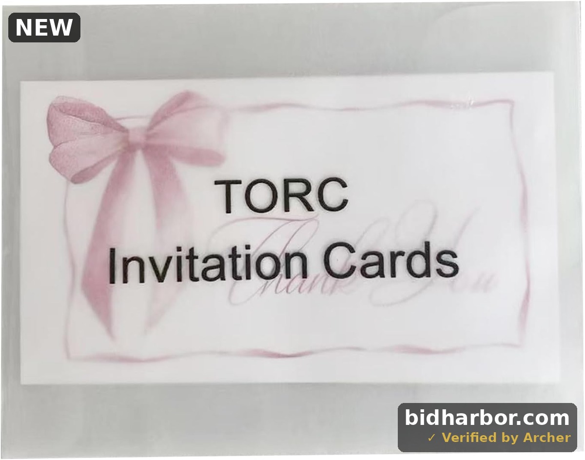 Matte White Invitation Cards — 12-Pack