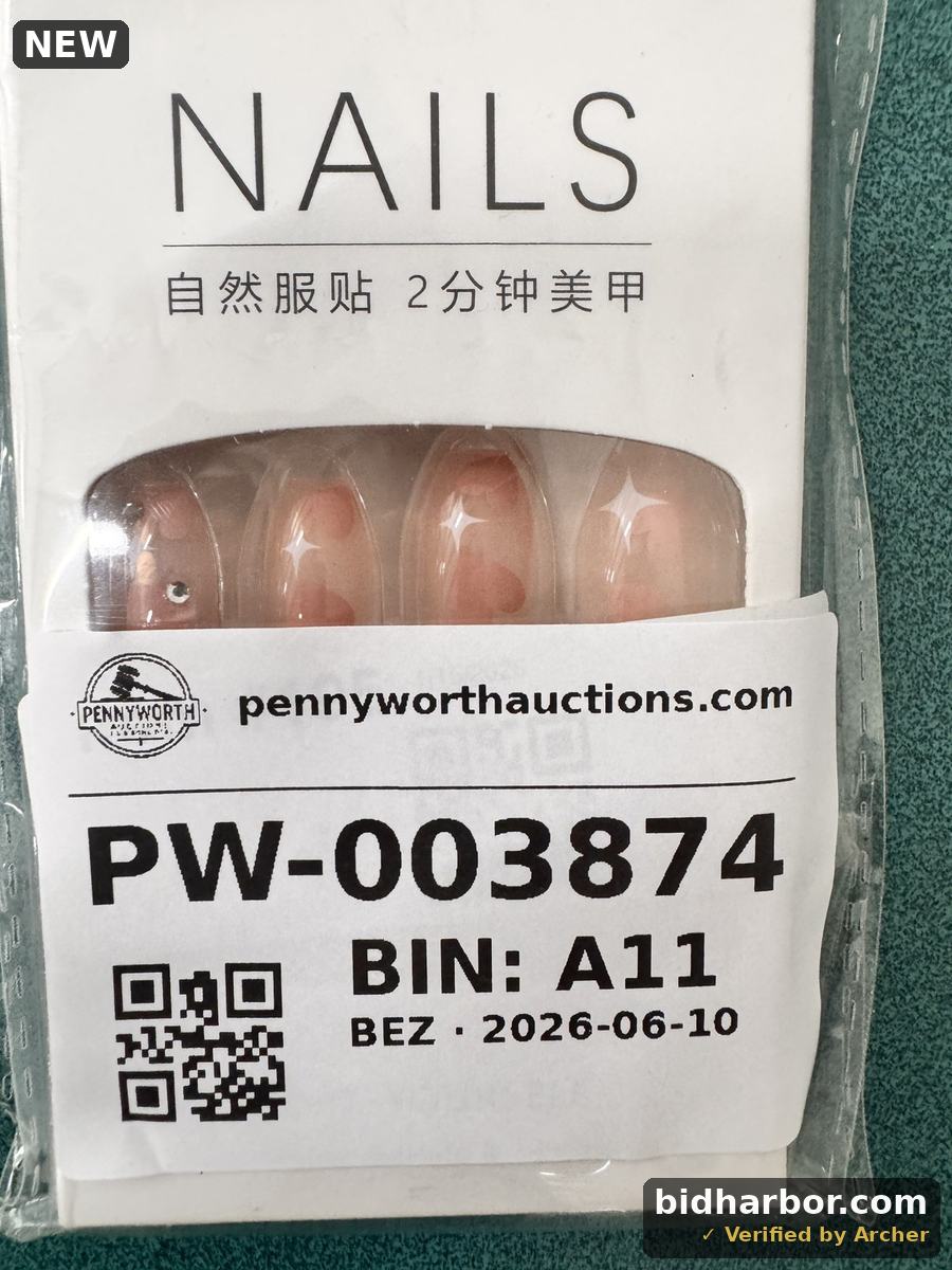 Coffin Press on Nails Ballerina Jelly Fake Nails Long Bling Pink Heart 24PCS