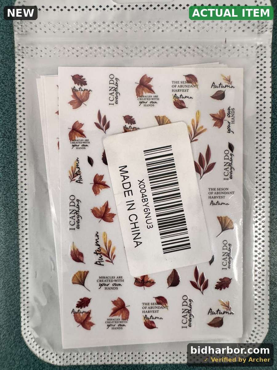 Fall Nail Stickers for Nail Art, Maple Leaf Nail Decals Self-Adhesive Pumpkin Spider Maple Leaves Nail Art Design Sticker Thanksgiving Nail Sticker Acrylic DIY Manicure Decoration for Women 6 Sheets
