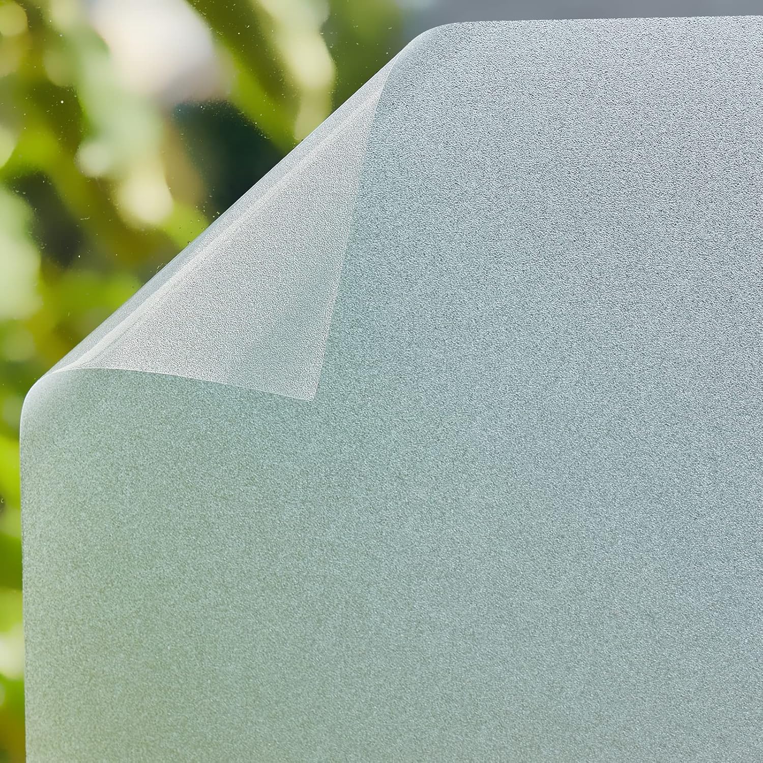 Window Privacy Film Frosted Glass Static Cling Window Film Non-Adhesive Frosted Window Film for Bathroom Home Office 29.5x79 Inches Pure