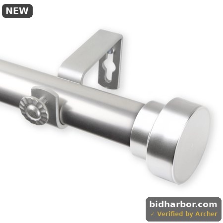 Rod Desyne Bonnet 1 Curtain Rod - Satin Nickel