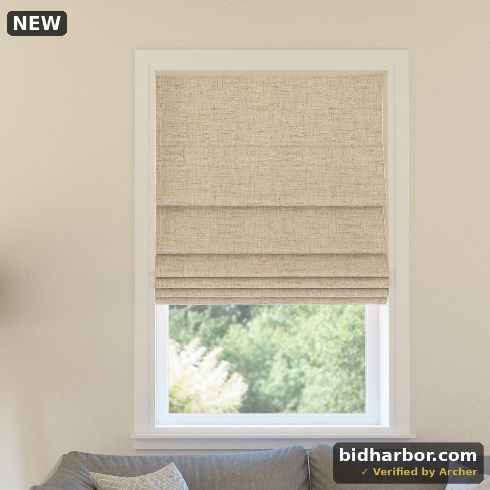 Sun Zero Somerton Textured 100% Blackout Cordless Roman Shade 23 W X 64 L Taupe