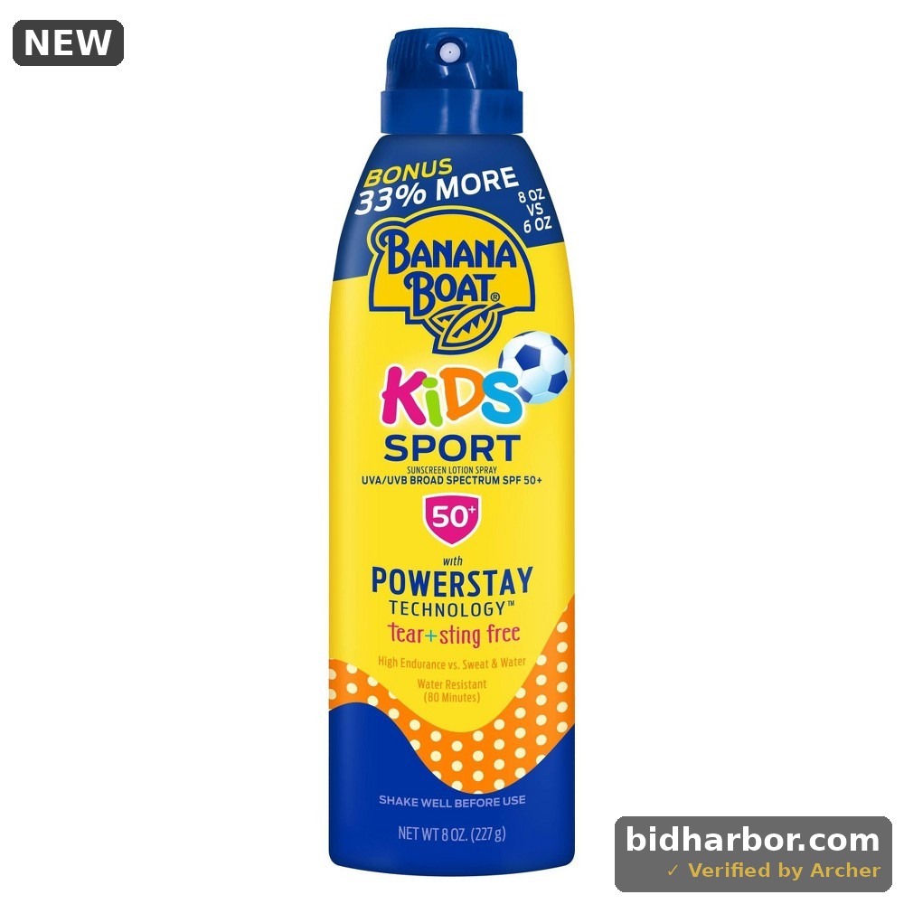 Banana Boat Kids' Sport Sunscreen Spray Bonus Size - SPF 50 - 8oz