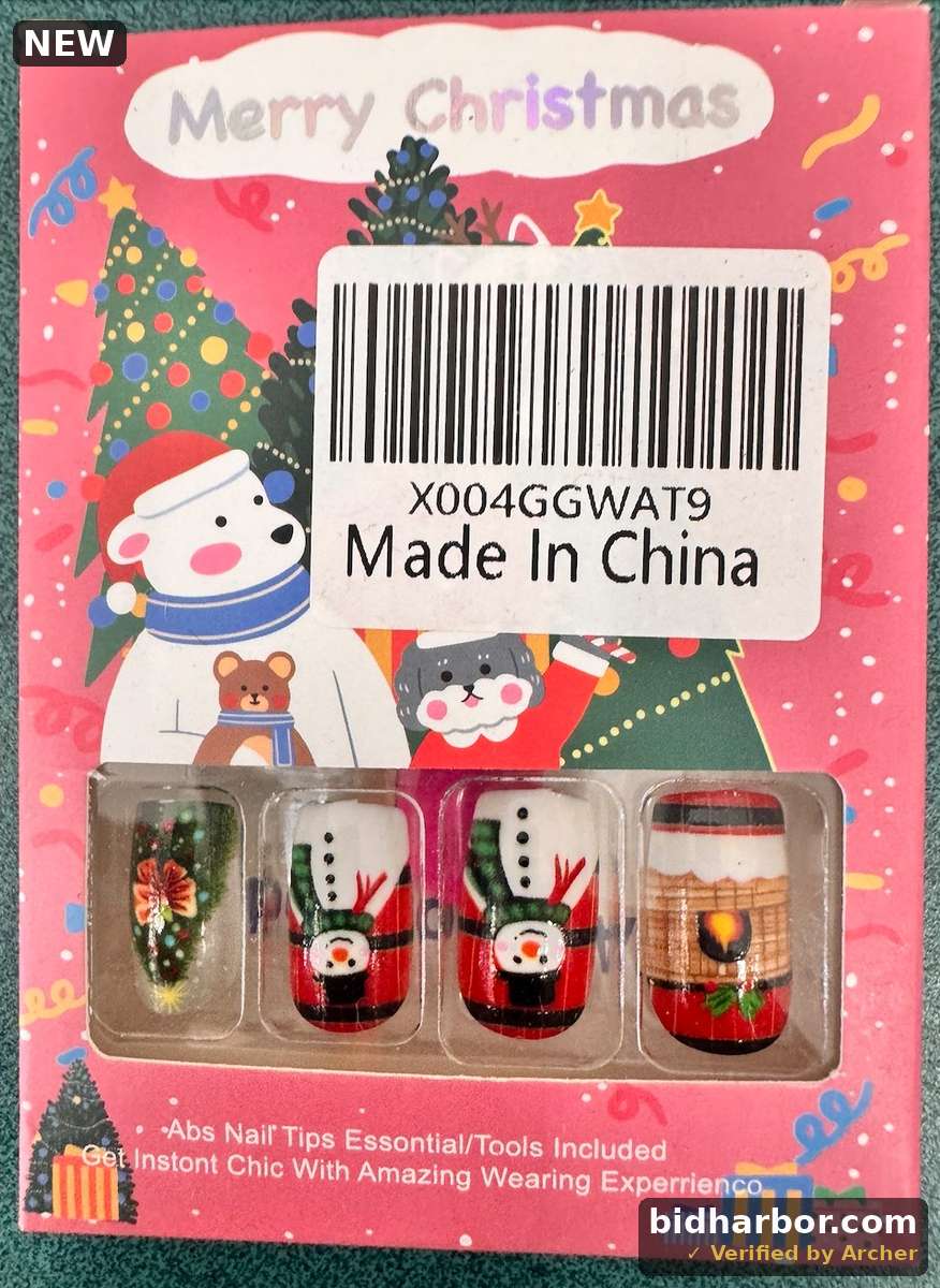 Merry Christmas Press On Nails
