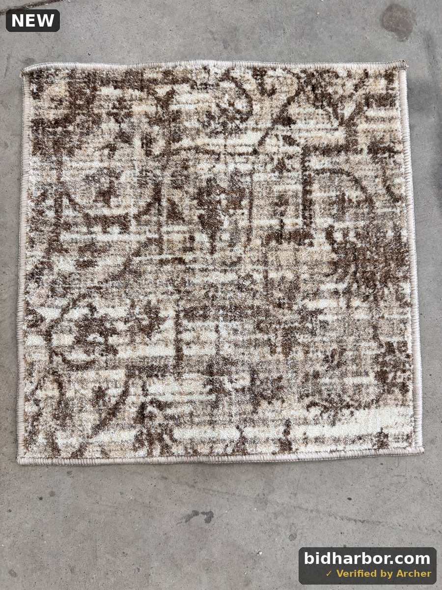 Loloi II "Sorrento" Area Rug Sample — Bark/Natural, 18×18"