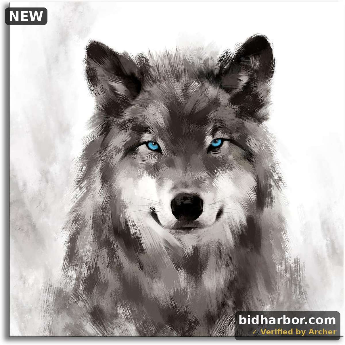Wolf Canvas Wall Art Print