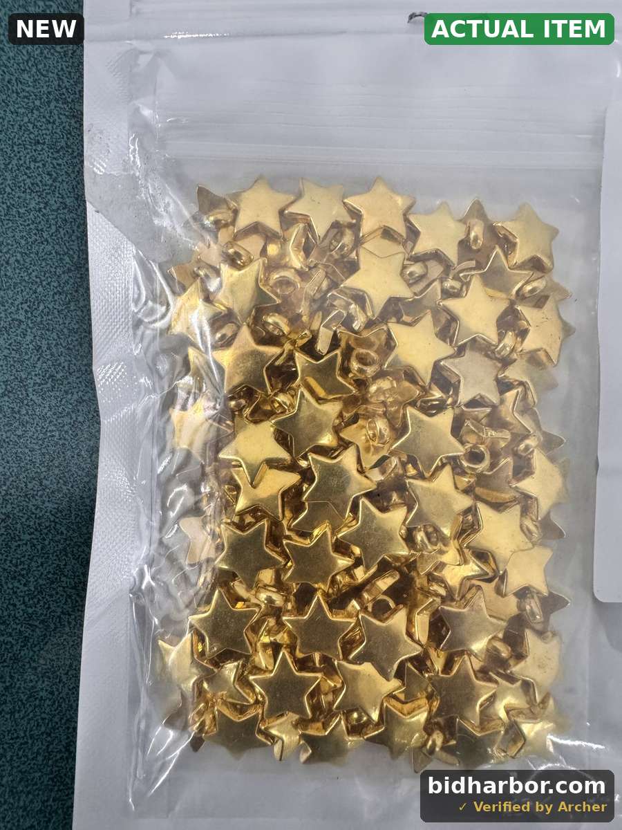 Plastic Star Buttons — Decorative Craft Buttons, 12.5mm, 120-Pack