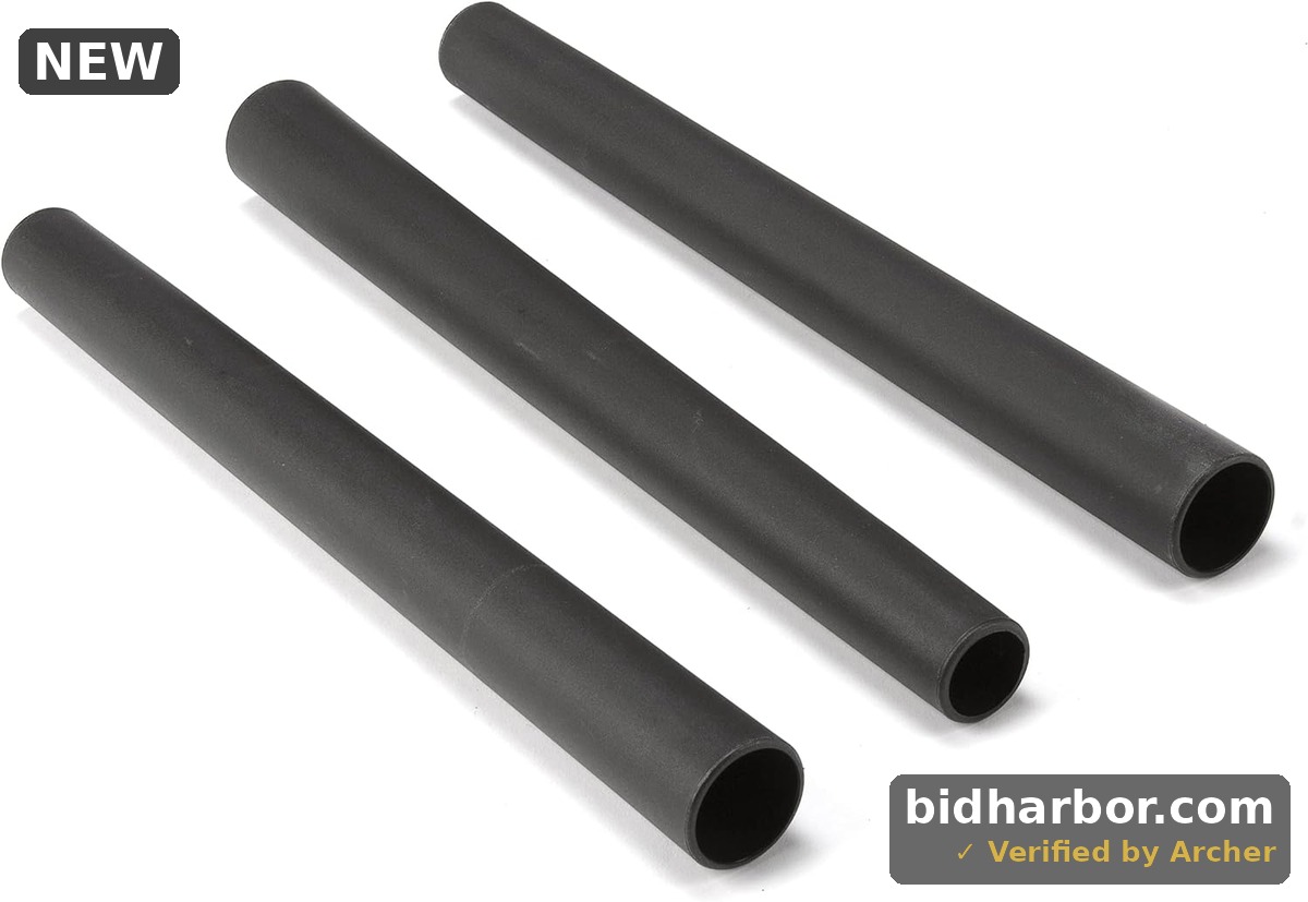 Shop-Vac Extension Wands 9061400 — 1.25" Diameter, 3-Piece Set, Black