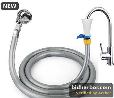 Tub Faucet Sprayer Attachment: For Less Than 1.5 in faucets,Shower Head Attaches To Tub Faucet,Length 7 Feet(2.2 m)