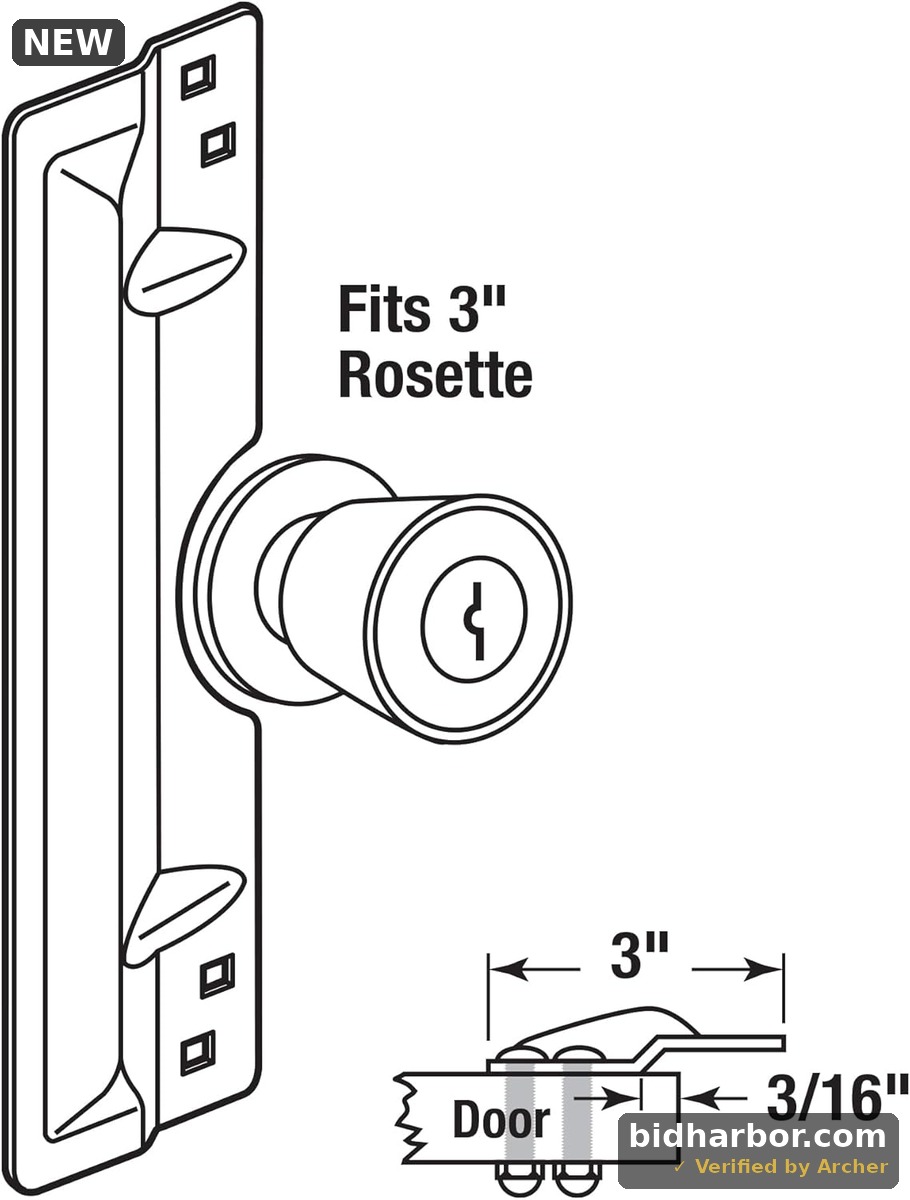 Prime-Line U 9504 Steel Latch Guard Plate — For Out-Swinging Doors, Bronze