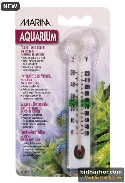 Marina Plastic Thermometer W/Suction Cup