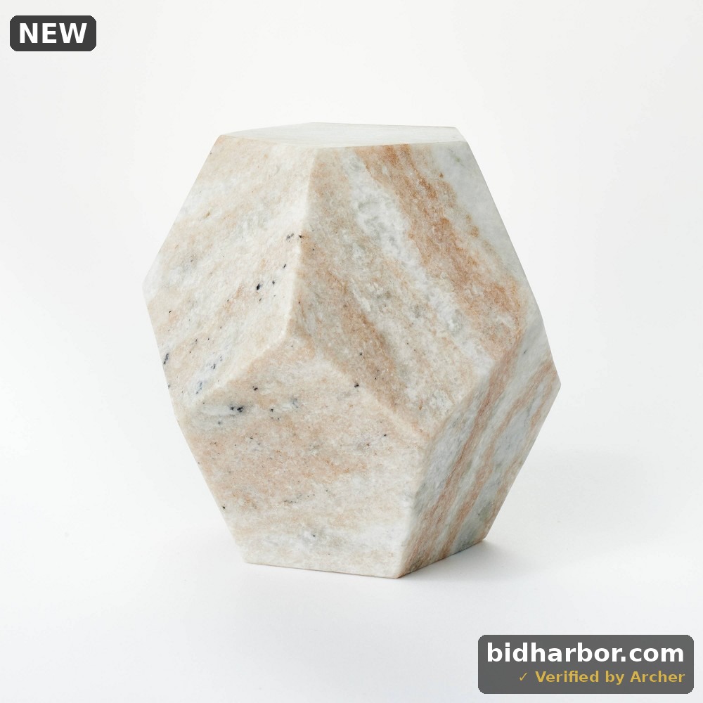 Faceted Marble Decorative Figurine - Threshold™ Designed with Studio McGee