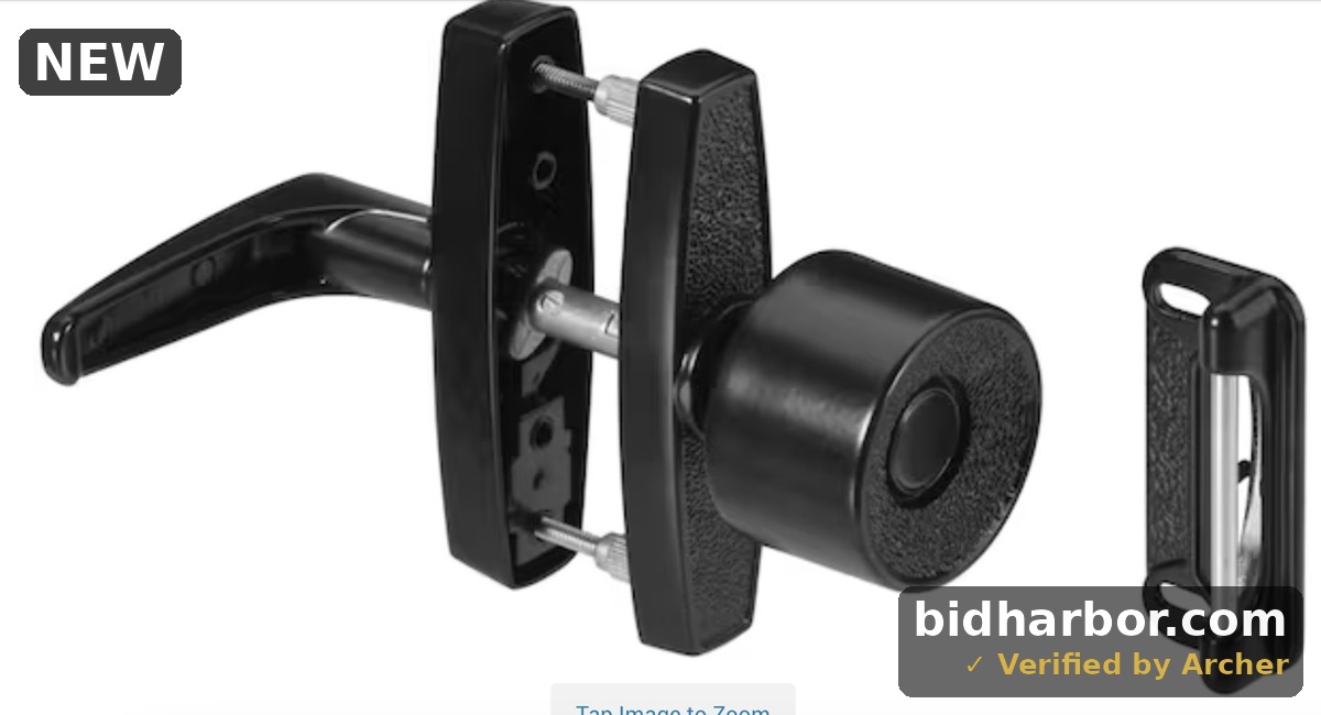 National Hardware N178-798 V1307 Knob Latch in Black, 1-1/2,1-3/4,3"