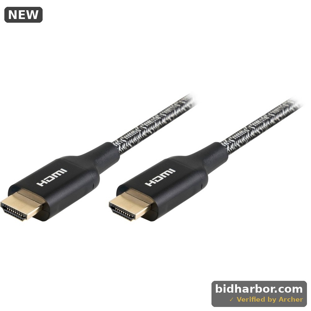 4 Ft. 4K HDMI 2.0 Cable with Ethernet and Gold Plated Connectors in Black