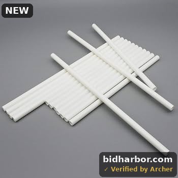 24 Pcs Plastic White Cake Dowel Rods, 9.5 Inch &amp; 12 Inch Length, 2 Sizes, 12 Each, Durable, Non-Toxic, For Tiered Cake Construction