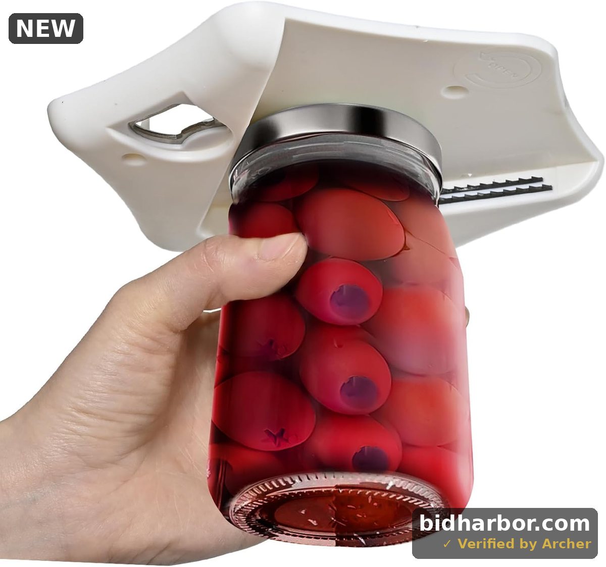 Under Cabinet Jar Opener - Under Counter Can Openers/-Jar Opener for Seniors with Arthritis-Allows to Easily Unscrew Any Size Lidjar Lid Opener