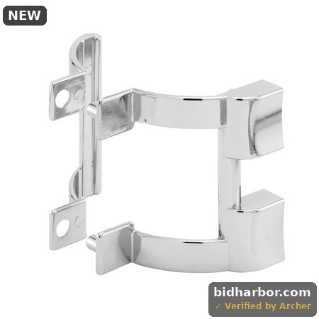 2-1/4 in. Chrome Shower Door Handle/Towel Bracket Set 1 Set