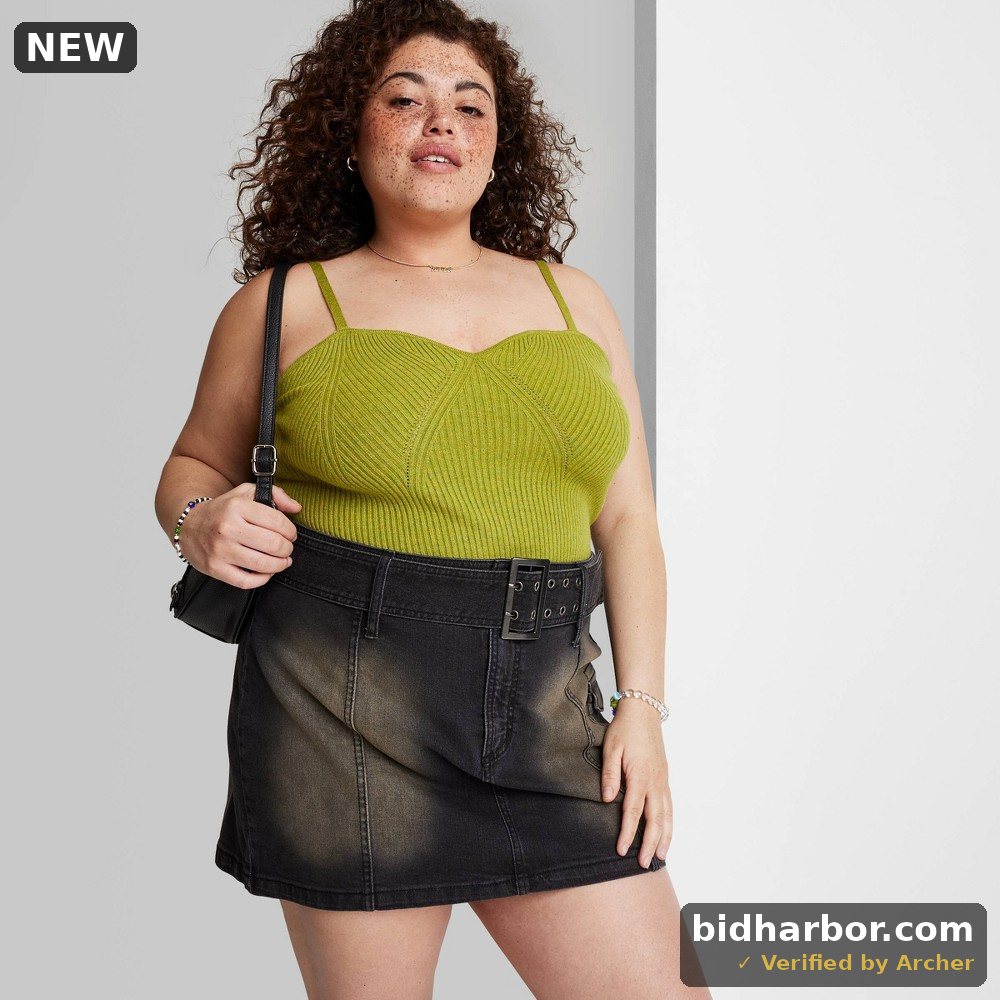 Women's Sweater Tank Top - Wild Fable™ Green Apple 3X